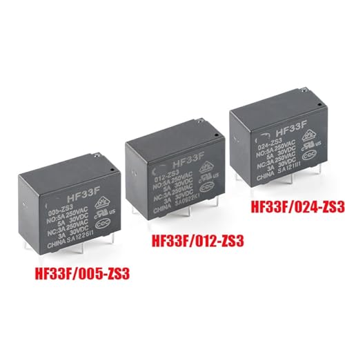 Relé HF33F-024-ZS3 con capacidad de 5A para automatización estable 2