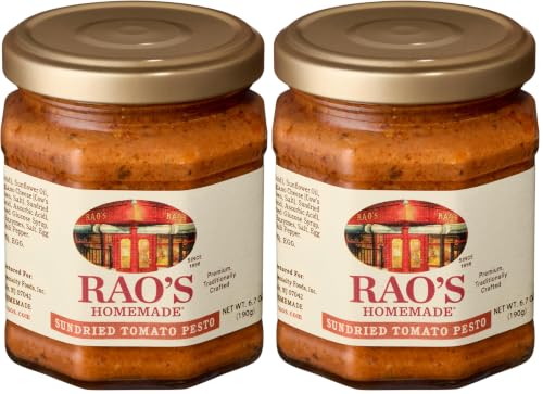 Image of Rao's Homemade Sun Dried Tomato Pesto Sauce, 6.7 oz (Pack of 2)