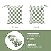 Ohocut Sage Green Checkered Waterproof Wet Dy Diaper Bag for Baby Essentials, Travel, Swimsuit, Beach Bag Accessories, Aesthetic Trendy Cute Toddler Baby Cloth Bag Pouch, Pack of 2