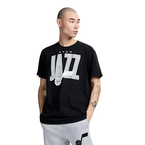 Game 7 x NBA Officially Licensed Mens Graphic Short Sleeve Lightweight Crew Neck Cotton T-Shirt Utah Jazz M Black