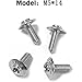 Compatible with B-MW Motorcycle Stainless Steel Screws Fairing Bolt Kit M5*14 m17 M 5 * 20 R1200GS F700GS F800R G650GS K1600GTL S1000RR F850GS F750GS F900R C400X C600 Accessories (B - M5*14)