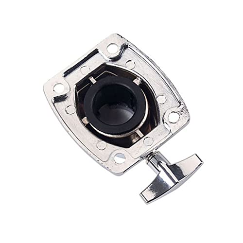 Clamp base para tom drum y soporte de platillo, accesorio de percusión (plateado) miniatura 3