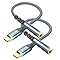 USB C to 3.5mm Jack, 2 Packs Type C to 3.5mm Headphone Aux Digital Audio Earphone Adaptor, Aux to USB C Earphone Adapter for Samsung Galaxy Pixel, iPad Pro, HUAWEI, Xiaom, and More Type C Devices