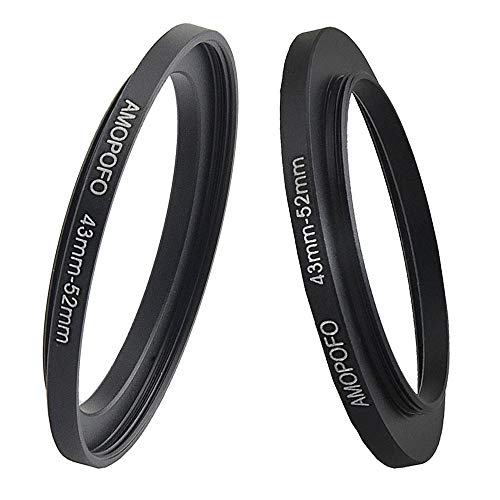 Image of 43mm Lens to 52mm Camera Filter Ring Compatible with for All Brands 43mm Lens and 52mm UV,ND,CPL Camera Filter Accessories
