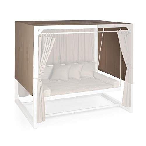 Blumfeldt Eremitage Techo - Techo de Recambio , Sombrilla de poliéster , Impermeable , Lavable , Fácil de Montar , para Columpio Eremitage , Gris Claro