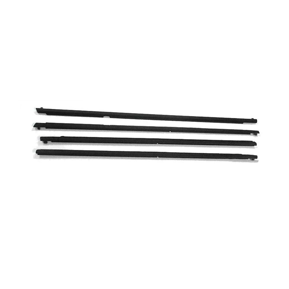 Syxlsjw One Color Sealing Strip For Mazda 3 2004-2009 4Pcs Weatherstrip Outer Window Glass Sealing Belts Trim Strips For Front Rear Windows Waterproof