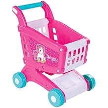 DOLU Unicorn Shopping Cart Toy with 16 Pretend Play Accessories, Easy to Assemble, Multi-Colored Playset for Kids and Toddlers Age 2+ Years