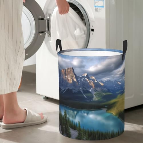 Panier à linge autonome avec poignées pliable grand bac à linge imperméable M - 8