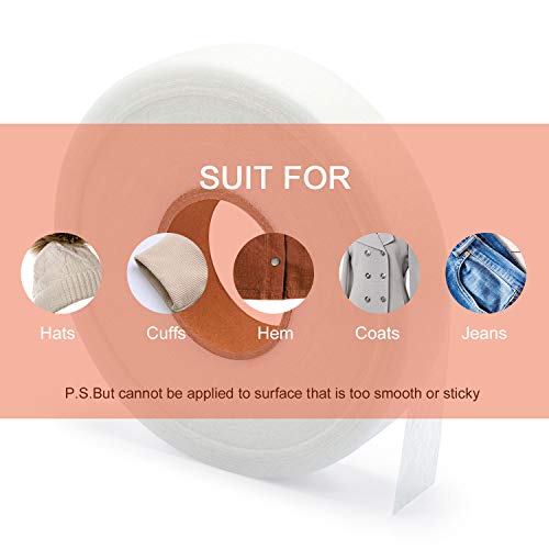 image for Boao Iron-on Hemming Tape Fabric Fusing Tape Fusible Bonding Web Adhes