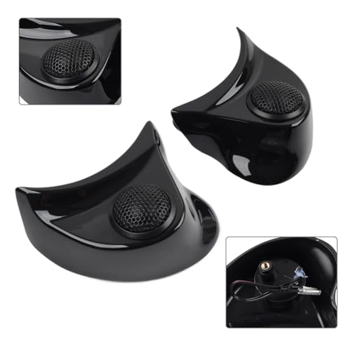 Pods Tweeter Speaker Kit para Harley ABS plástico negro brillo miniatura 5