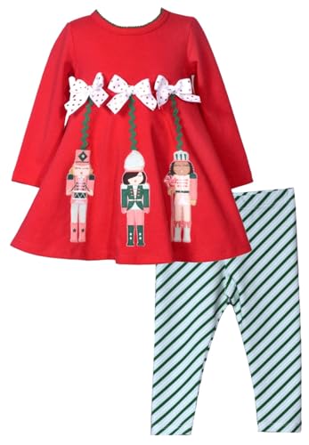 Image of Bonnie Jean Christmas Holiday Hanging Ornaments Legging Set for Infant, Toddler, and Little Girls