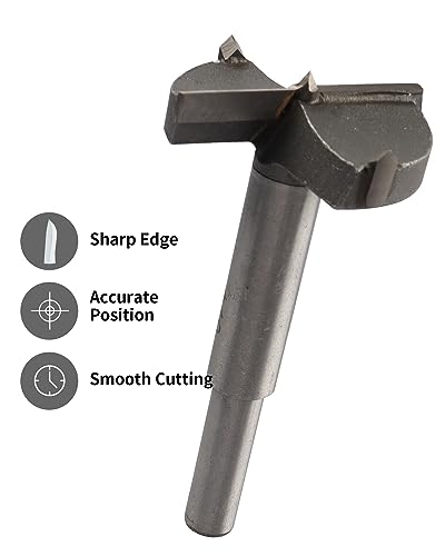 20Pcs Forstner Drill Bits, Rocaris Tungsten Steel Woodworking Hole Saw Set, Wood Cutter Auger Opener Round Shank Drilling Cutting Tool (14Mm-50Mm) #TOP3