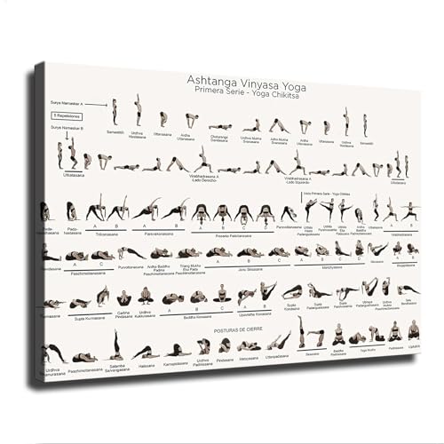 Ashtanga Flow Yoga Pose Poster Modern Aesthetic Picture Wall Art