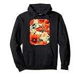 Photo Gallery poppy flower bouquet plant lover floral pattern design women felpa con cappuccio Photo Gallery poppy flower bouquet plant lover floral pattern design women felpa con cappuccio