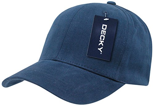 DECKY Brushed Bull Denim Baseball Cap, Navy