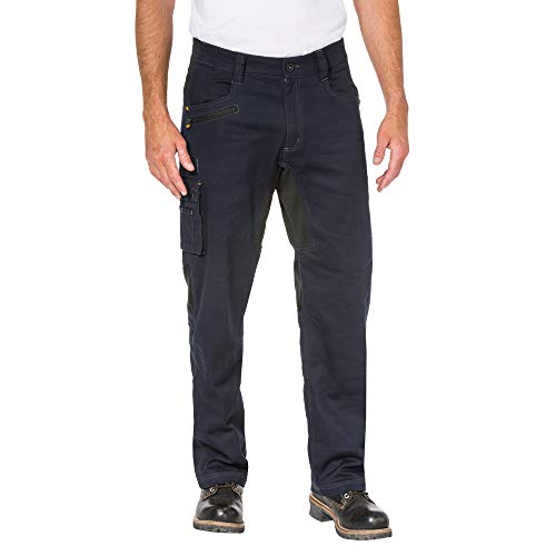 Caterpillar Men's Operator Flex Trouser Work Utility Pants, Navy, 34W / 34L