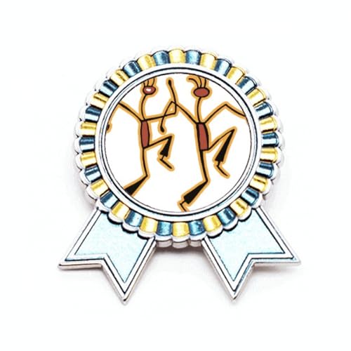 Broche figurine égyptienne motif dansant en métal taille M