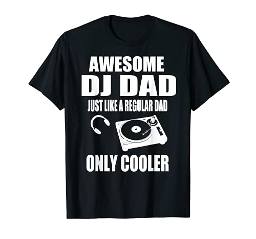 DJ Player Dad T Shirt Gift Wedding & Party DJ Disc Jockey