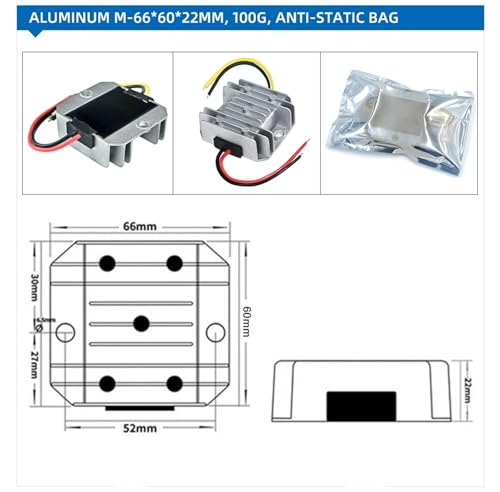 Régulateur 12 Volts à 24 Volts DC DC anti-interférence pour camion