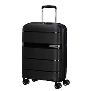 American Tourister Linex – Spinner, Zwart (Vivid Black), S (55 cm – 34 L), Bagagekoffer.