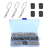 AUSCAMOTEK Crimp and Swivel Snap Set Taxas Duck Decoy Rig Accessories for Waterfowl Hunting