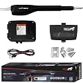 Mighty Mule MM371W Automatic Gate Opener, Smart and Solar Ready, Includes Gate Opener Remote and More-Up to 16ft Long or 550lb, Black, 1 Gate Opener Kit