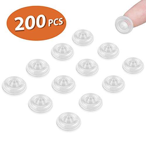 Cabinet Bumpers 200 PCS Rubber Bumpers, Circular Dots Shaped Self Adhesive Bumper Pads