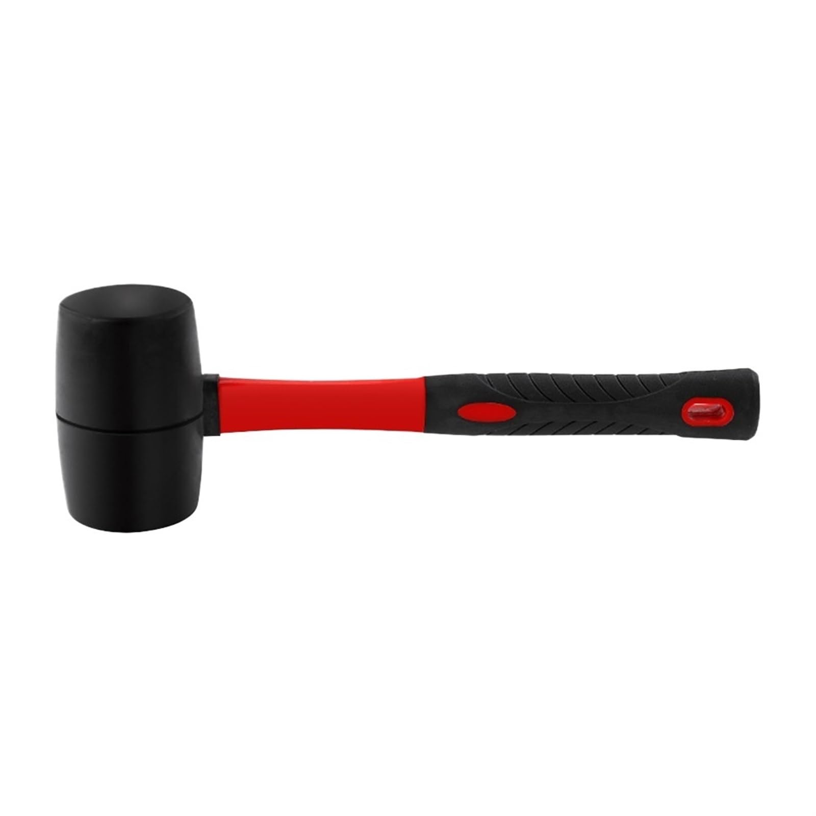 Rubber Hammer, Small Mallet Hammer Fiberglass Handle Double Face Tap Multifunctional Rubber for Flooring Tent Stakes Woodworking(602g)