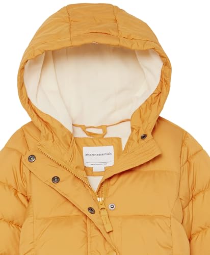Image of Amazon Essentials Girls and Toddlers' Heavyweight Hooded Puffer Coat, Water-Resistant