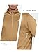 NORTHYARD Quarter Zip Pullover Men Running Shirt Long Sleeve Moisture Wicking Quick Dry Athletic Workout, Khaki, M