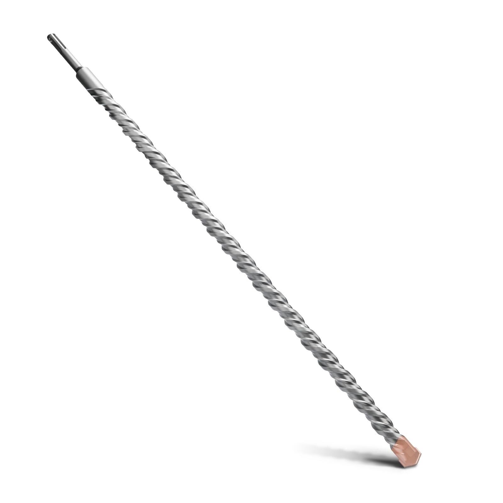 Wiertło SDS Plus 1500 mm z podwójną spiralą, wiertło udarowe do betonu, kamienia, naturalnego(12mm)