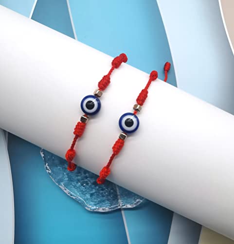 Firazio 2-30Pcs Evil Eye Bracelets For Women Men 7 Knot Lucky Bracelets Red String Amulet Good Luck Braided Rope Evil Eye Strand Bracelets Adjustable Friendship Couple Protection Bracelet #TOP1