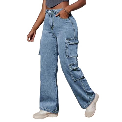 Plus Size Straight Leg Jeans for Women Work Jeans for Women Slim Fit Jean for Womens High Rise Waisted Baggy