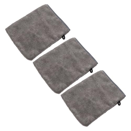WOONEKY マイクロファイバークリーニンググローブ 3個セット 洗顔グローブ バスグローブ 美容メイクアップミット クレンジンググローブ レイジーグローブ