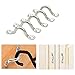 Cwmiibili 75Pcs Stainless Steel Plate Eye Plates Ceiling Hook Kayak Eye Plate Kayak Pad for Kayak Canoe, Kayak Canoe Rigging