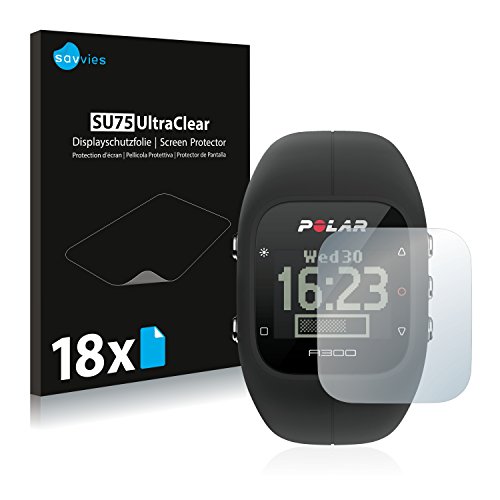 savvies Protector Pantalla Compatible con Polar A300 (18 Unidades) Pelicula Ultra Transparente