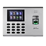 ZKTeco Time Attendance Terminal | Biometric Fingerprint, RFID Card, Battery Backup | Free Cloud-Based Attendance Software | Employee Management System for Office & Factory