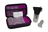 STAT Fitness Powdered Supplement Case (Purple) - Portable Protein Powder Supplement Container - BPA Free