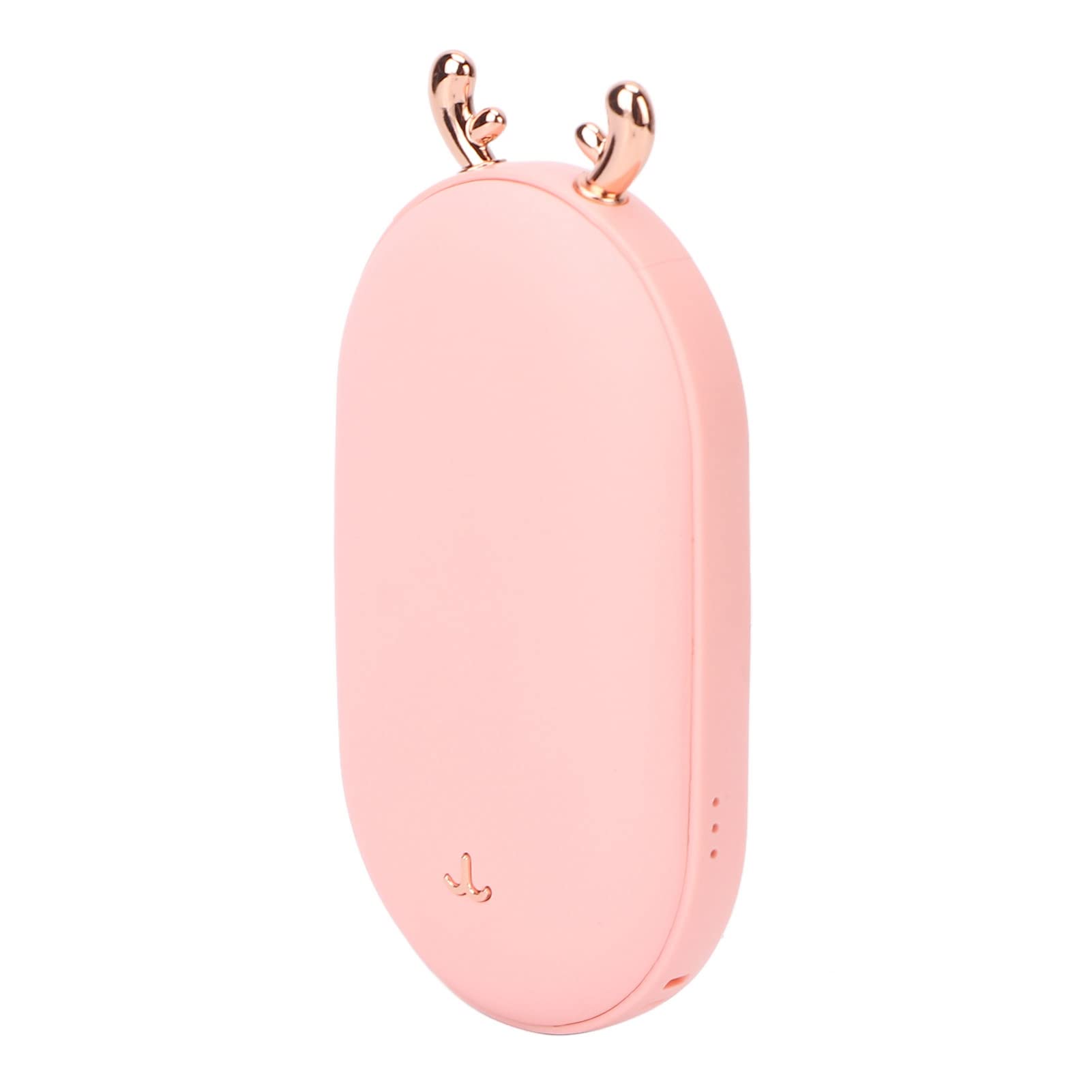 Calentador de manos recargable para hombres y mujeres, calentador de bolsillo portátil, calentamiento rápido, calor de doble cara, para actividades al aire libre, (Aceite en spray rosa)