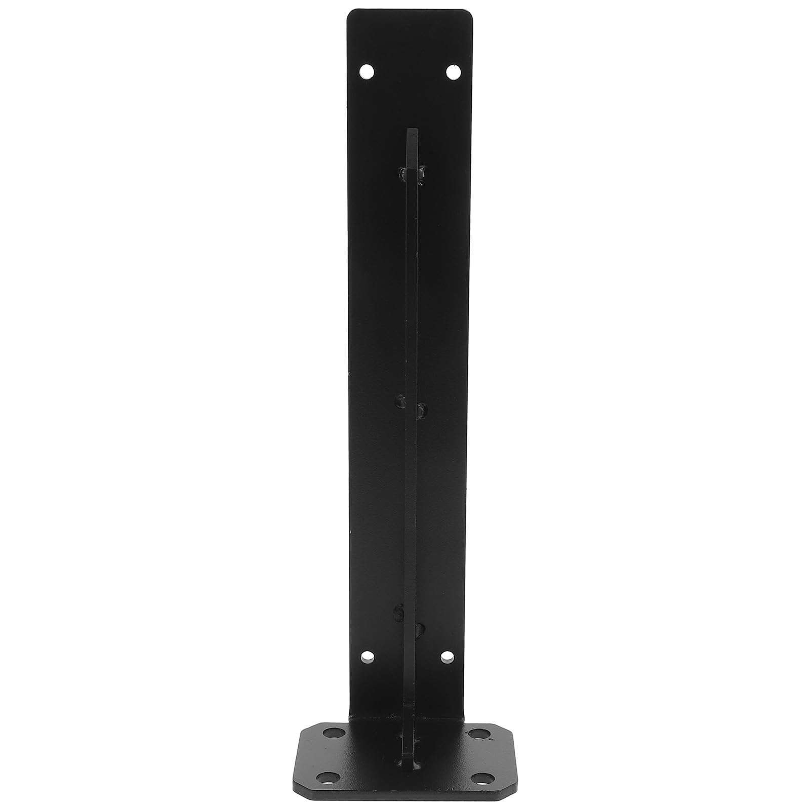 Soporte para estanterías flotantes de acero negro de servicio pesado para pared