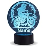Optechvisual Lampe Motocross Personnalisée – Veilleuse LED Moto...