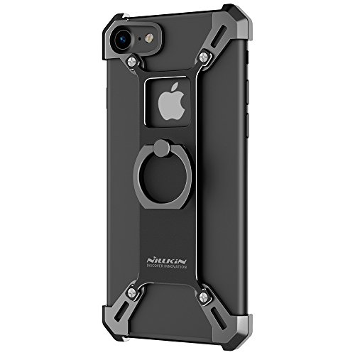 Nillkin [Upgraded] iPhone 7 Case, Barde Metal Case [Unique Design] Back Cover with Enhanced Ring Kickstand for iPhone 7 4.7