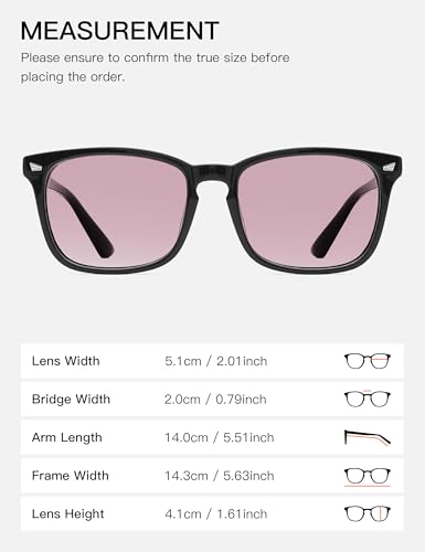Image of TIJN Blue Light Blocking Glasses for Women Men Clear Frame Square Nerd Eyeglasses Anti Blue Ray Computer Screen Glasses