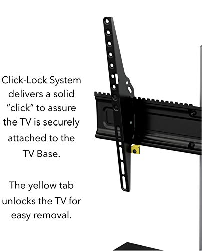 Avf  Universal Table Top Tv Stand / Tv Base - Adjustable Tilt And Turn - Fits Most 46 To 65-Inch Tvs - Black #TOP4