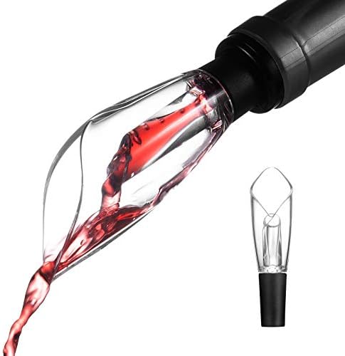 Mafiti Wine Aerator Pourer & Mini Decanter Premium Aerating Spout(2 in 1 Use)-Gift Bag Included
