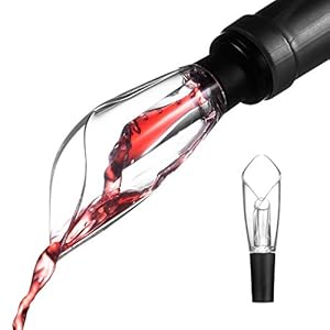 Mafiti Decanteerschenktuit met beluchter, wijnbeluchter, schenktuit, druppelvrije rode wijn schenktuit, wijnkaraf…
