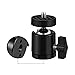ThtRht 3 Pack Mini Ball Head 1/4'' Screw Swivel Tripod Head Mount 360 Degree Rotating Base Adapter Ballhead for Camera Tripod Dash Cam Phone Clip Photography Light Stand Boom Arm Selfie Stick