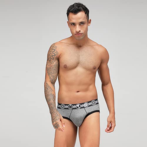 Image of Zoiro Men Cotton Blend Printed Marvel Brief Pack of 2 |Colours May Vary