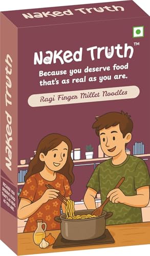 Image of Naked Truth Millet Noodles Combo Pack of 3 | No Maida Veg Hakka Noodles | High Fiber Healthy Noodles | Non-Fried Ready to Cook (Ragi + Foxtail Millet + Pearl Millet Noodles) | No MSG /Preservatives