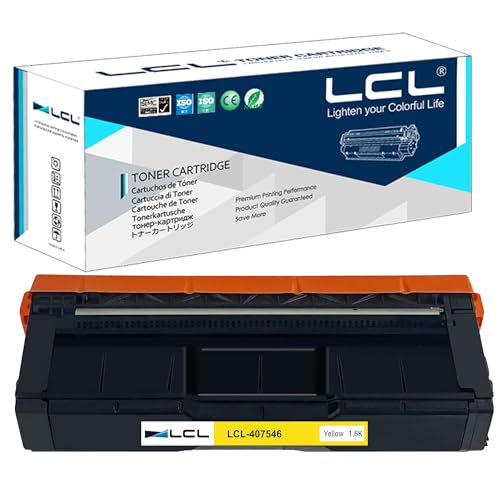 LCL Remanufactured Toner Cartridge 407546 sp c250 sp c250dn sp c250sf SP C261SFNW (1Yellow) Replacement for Ricoh sp c250 sp c250dn sp c250sf SP C261SFNW